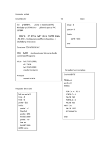 Encender un Led Ensamblador VS Basic Parpadeo Semi complejo