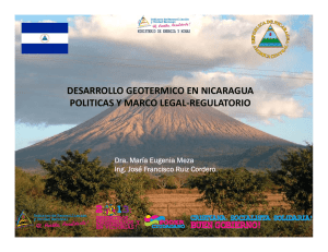 desarrollo geotermico en nicaragua politicas y marco legal