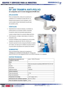 SF 300 TRAMPA ANTI-POLVO