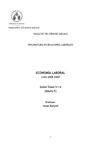 Economia laboral - Universitat de València