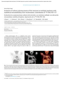 Evolution of solitary plasmacytoma of the sternum to multiple