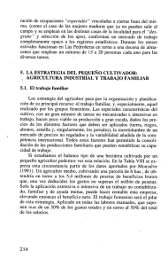 ración de ocupaciones "especiales" vinculadas a ciertas fases del