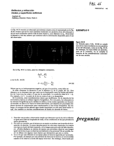 Reflexión y refracción (superficies esféricas)