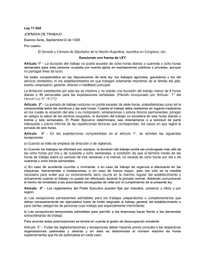 Ley 11.544 - Ministerio de Trabajo de la Provincia de Buenos Aires