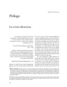 La crisis silenciosa - Revistas científicas Pontifica Universidad