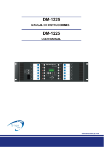 Manual de Usuario DM-1225: Gu&iacute;a Completa