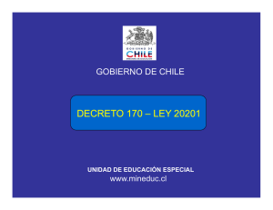 Decreto 170 - Ministerio de Educación de Chile
