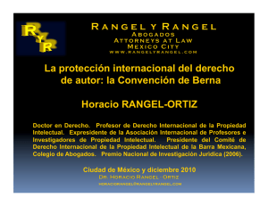 La protección internacional del derecho de autor: la Convención de