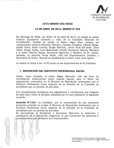 Page 1 Comisión Nacional de ACreditación CNA