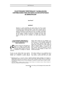 Colectividades territoriales y globalización