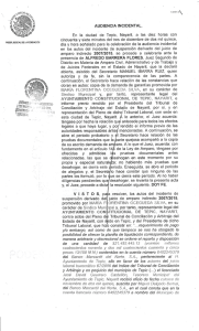 … AUDIENCIA INCIDENTAL. gíé 33%/ En la ciudad de Tepic