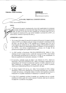 AUTO DEL TRIBUNAL CONSTITUCIONAL Lima, 2 de noviembre