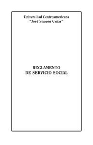 Reglamento de Servicio Social - Universidad Centroamericana José