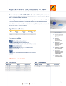 Papel absorbente con polietileno ref. 1505