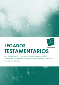 Guía informativa sobre el legado testamentario