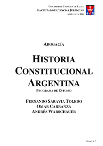 historia constitucional argentina