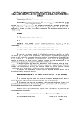 MODELO CARTA AVAL