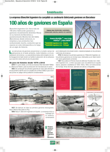 100 años de gaviones en España