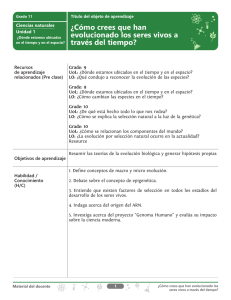 ¿Cómo crees que han evolucionado los seres vivos a través del