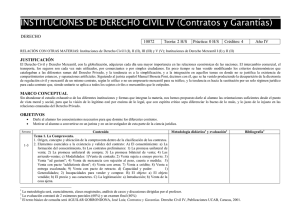 INSTITUCIONES DE DERECHO CIVIL IV (Contratos y Garantías)