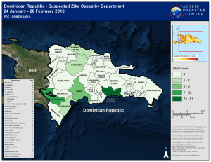 Dominican Republic - Suspected Zika Cases by Department 24
