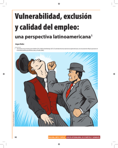 Vulnerabilidad, exclusión y calidad del empleo