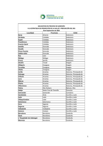 Localidad Provincia CCAA Berja Almería Andalucía Córdoba