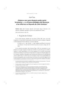 «Dejarse caer para después poder quizá levantarse ...» o el tema