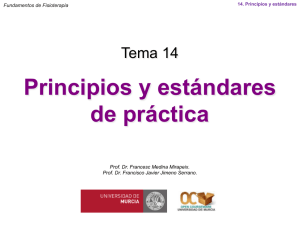 Principios y estándares de práctica