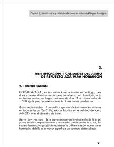 2. identificacion y calidades del acero de refuerzo aza