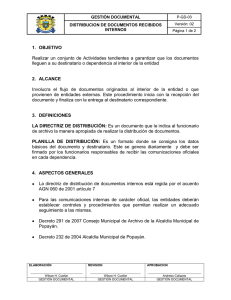 distribución de doc interno - Alcaldía Municipal de Popayán