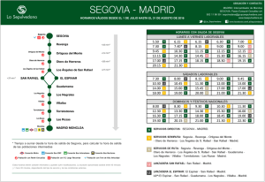 SEGOVIA - MADRID