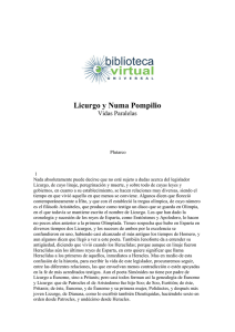 Licurgo y Numa Pompilio - Biblioteca Virtual Universal