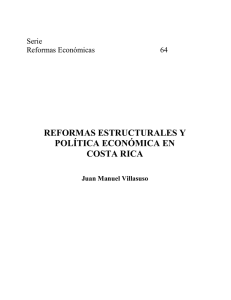 Reformas estructurales y política económica en Costa Rica