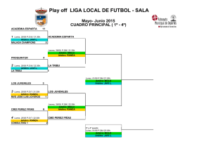 Play off LIGA LOCAL DE FUTBOL