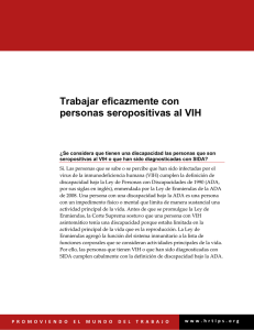 Trabajar eficazmente con personas seropositivas al VIH