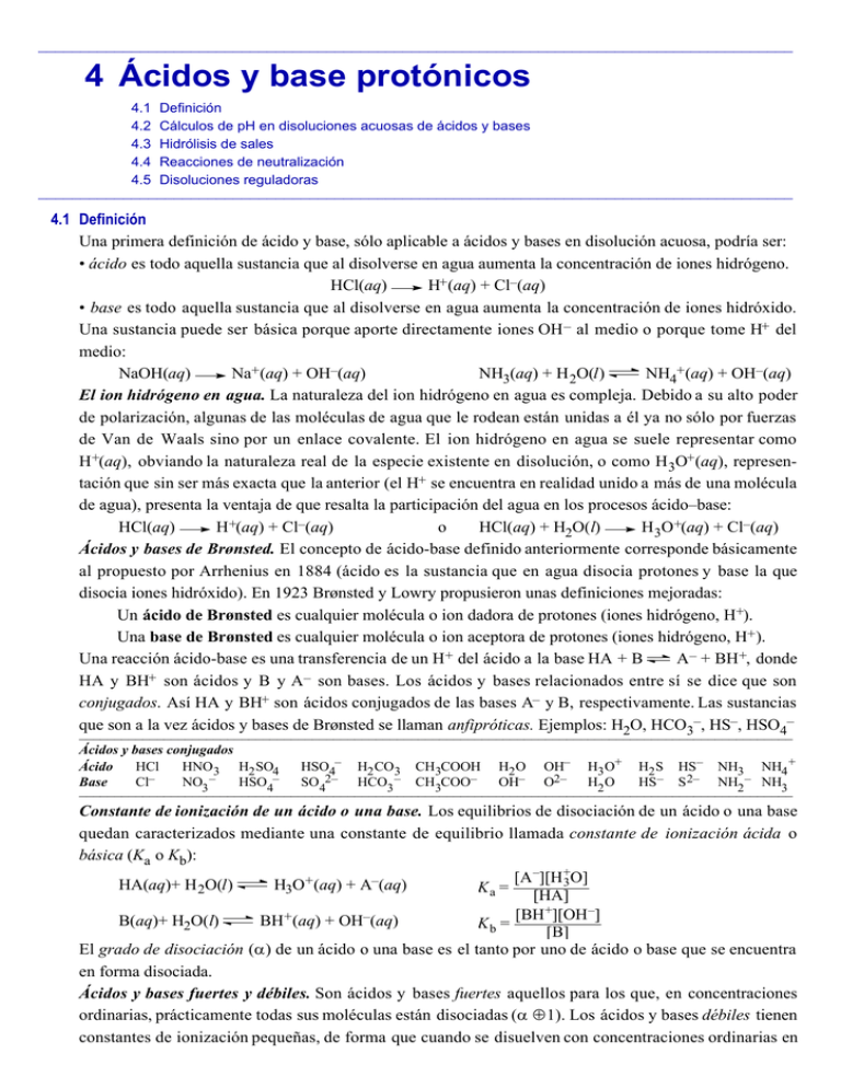 4 Ácidos Y Base Protónicos