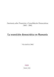 La transición democrática en Rumania