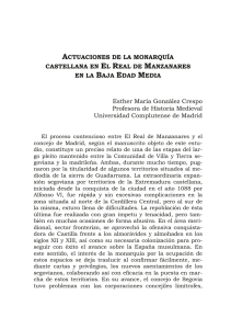 Actuaciones de la monarquía castellana en El Real de Manzanares