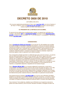 decreto 3930 de 2010