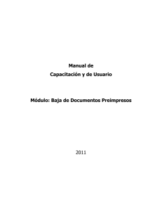 manual de baja de preimpresos