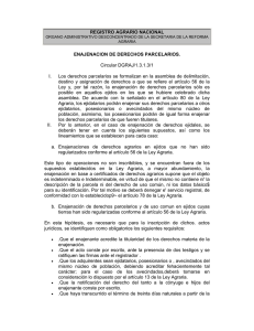 REGISTRO AGRARIO NACIONAL ENAJENACION DE DERECHOS