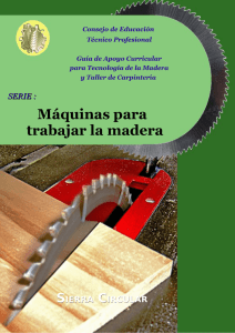 Máquinas para trabajar la madera Sierra Circular