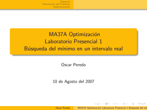 MA37A Optimización Laboratorio Presencial 1 Búsqueda del