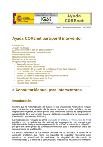 Ayuda Corenet 4.x para interventores