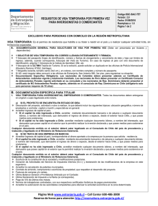 Requisitos - Departamento de Extranjería y Migración