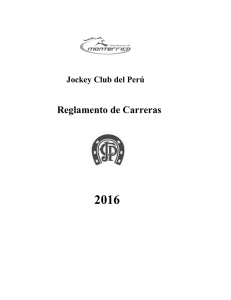 Reglamento de Carreras - Hipódromo de Monterrico