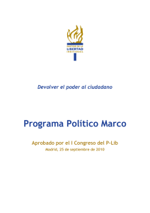 Programa Político Marco - P-LIB