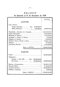 Page 1 B A L A NCE de situación al 31 de diciembre de 1939 Caja y