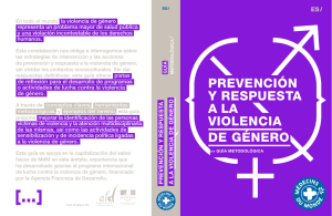 prevención y respuesta a la violencia de género